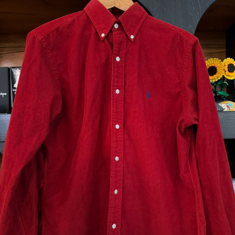 Ralph Lauren Red Corduroy Button Down